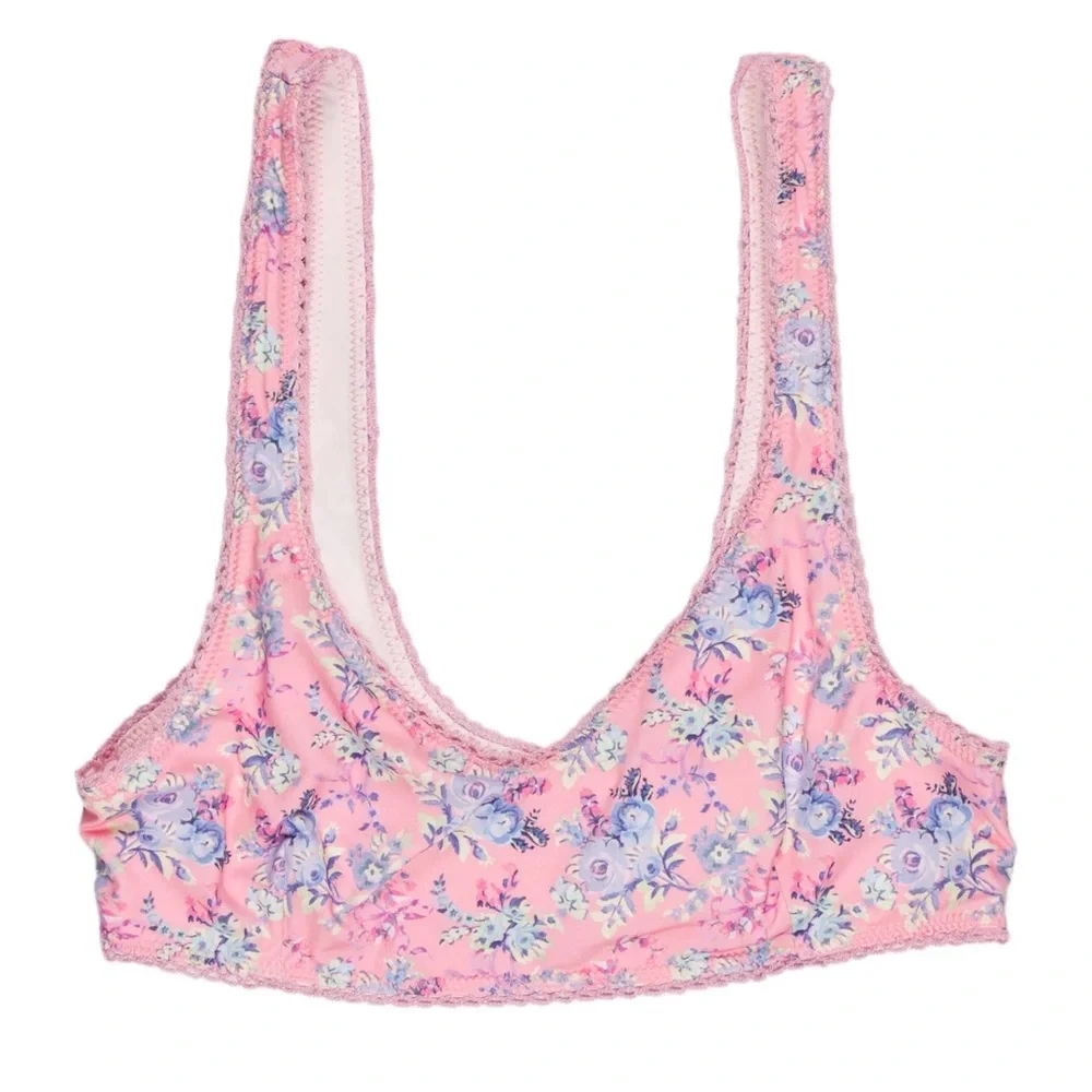 LoveShackFancy Reef Pink Bellan Bikini Set - Picture 3 of 7